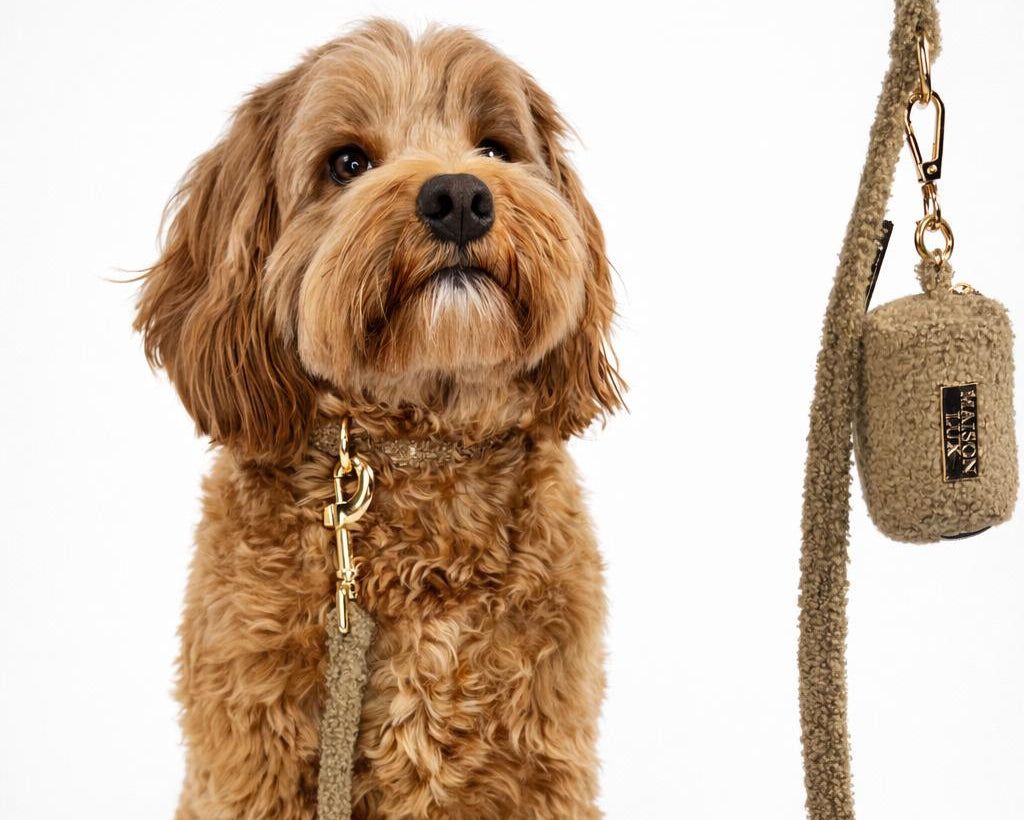 Bouclé Halsband Bruin