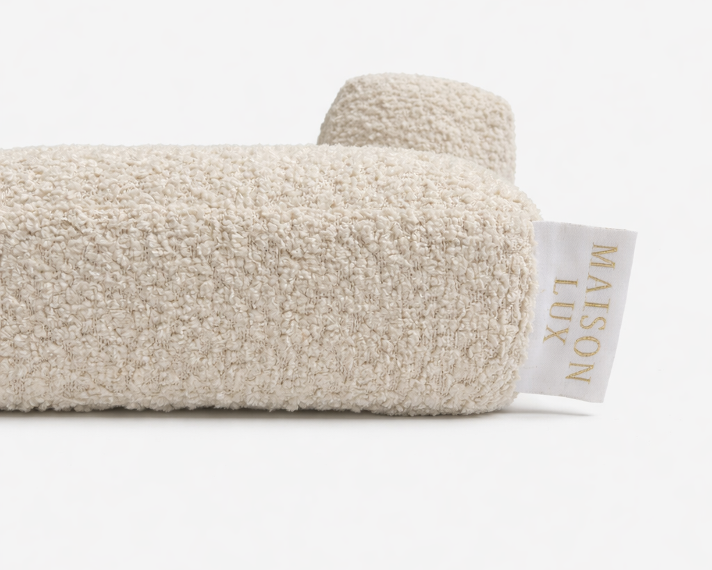 Bouclé Hondenmand Beige