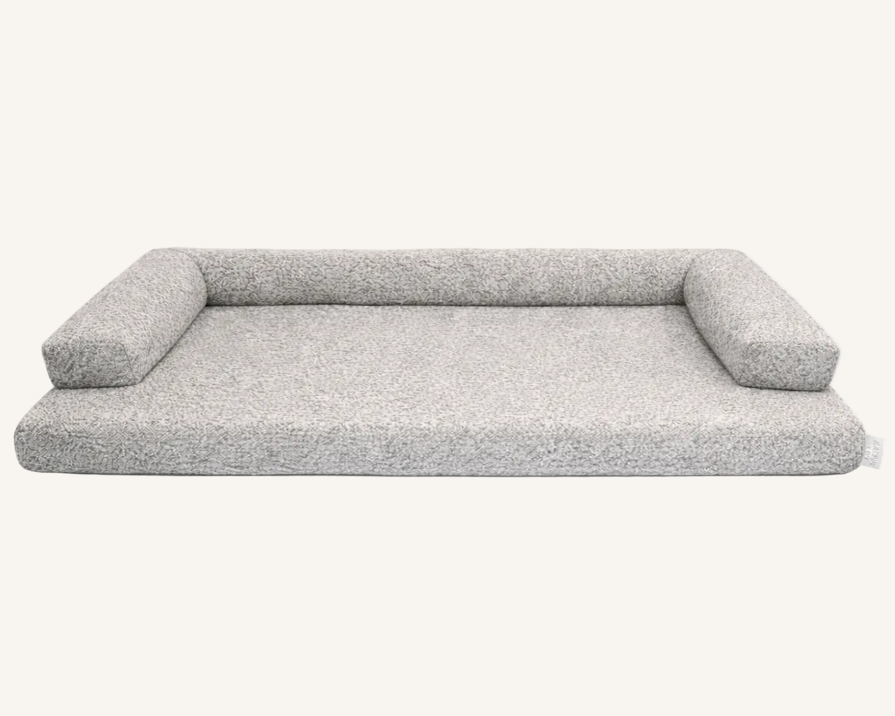 Bouclé Hondenmand Licht Grijs