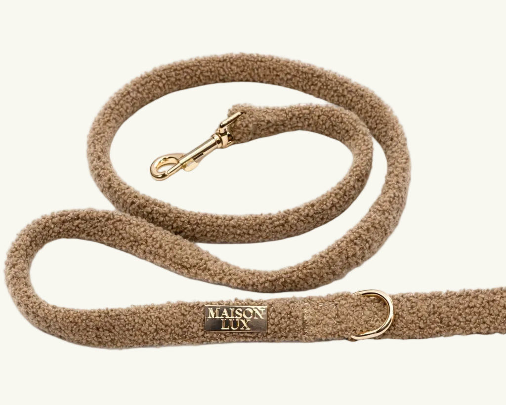 Bouclé Hondenriem Bruin