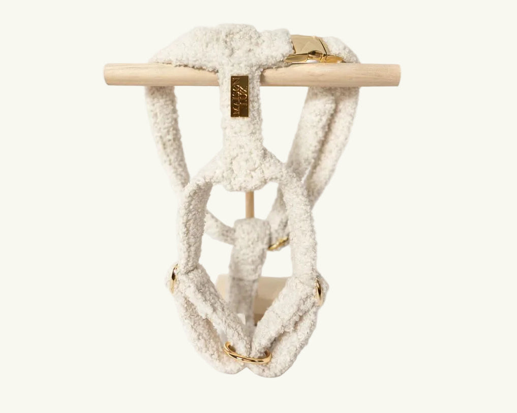 Bouclé Y-Harnas Wit