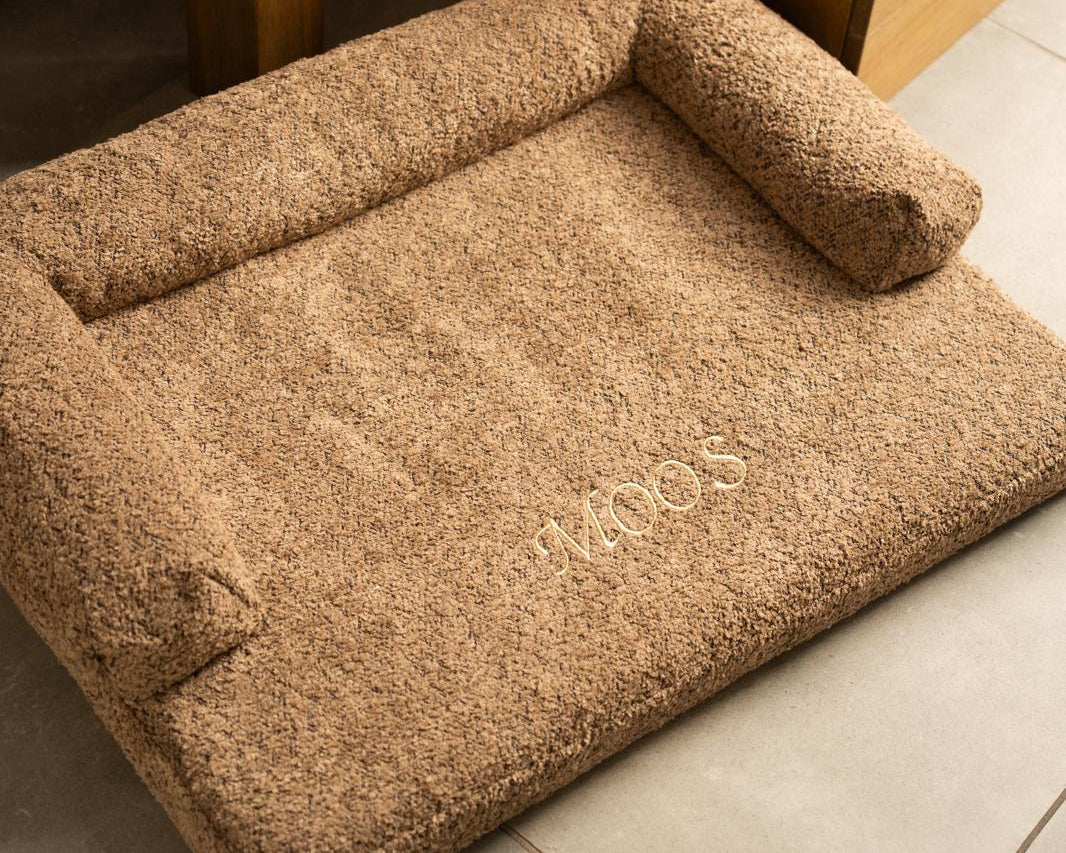 Bouclé Hondenmand Bruin - Met Naam