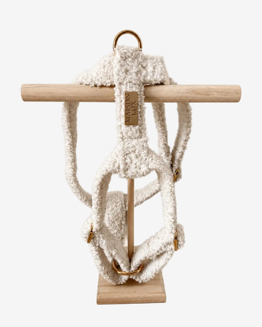 Bouclé Y-Harnas Wit