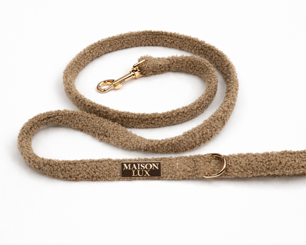Bouclé Hondenriem Bruin