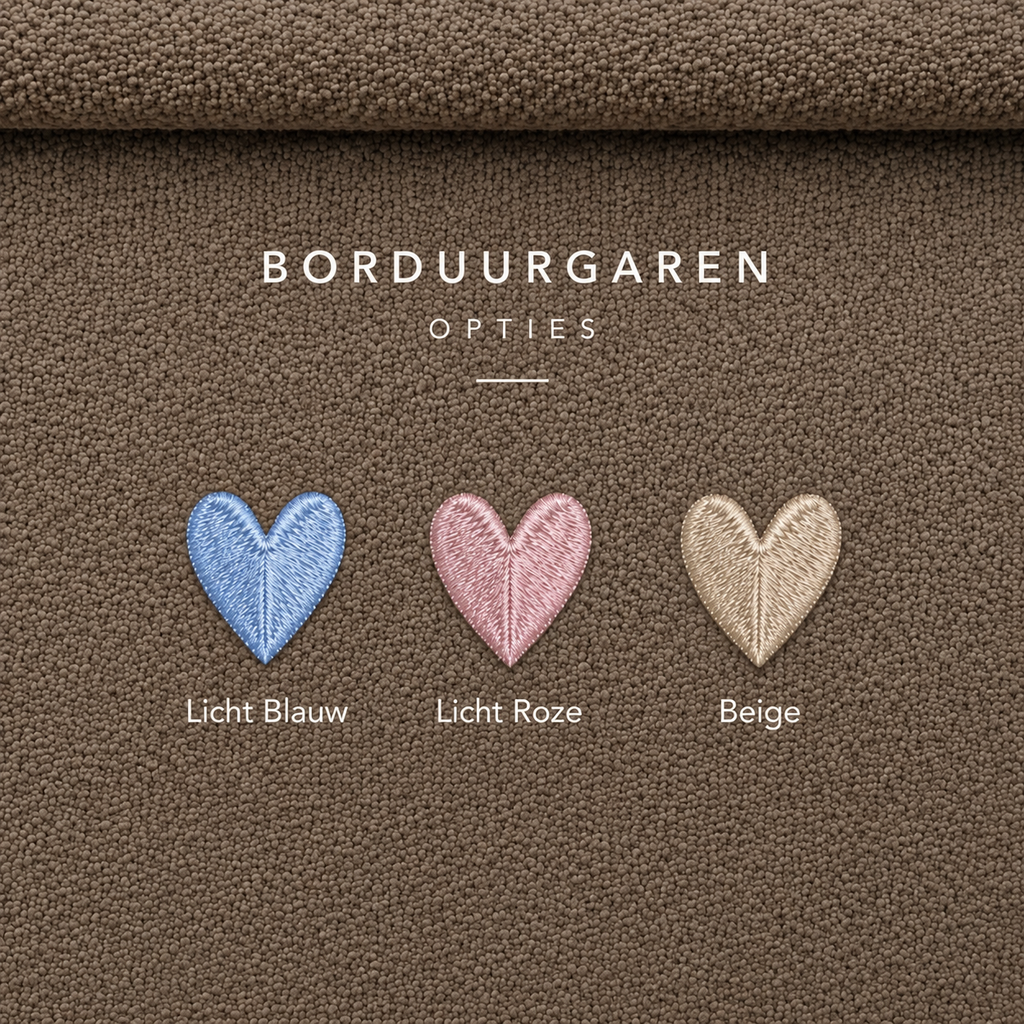 Bouclé Losse Hoes - Bruin - Met Naam