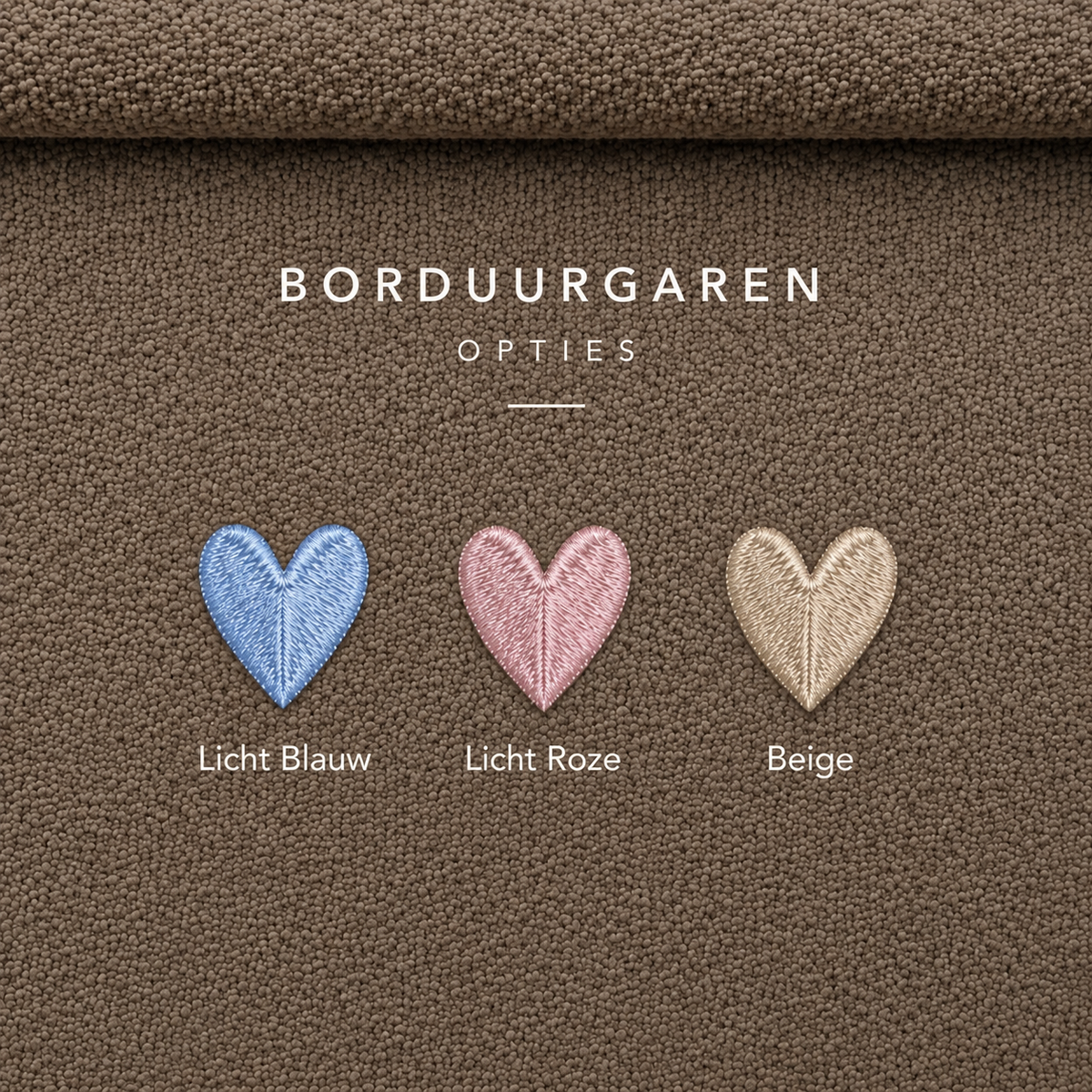 Bouclé Losse Hoes - Bruin - Met Naam