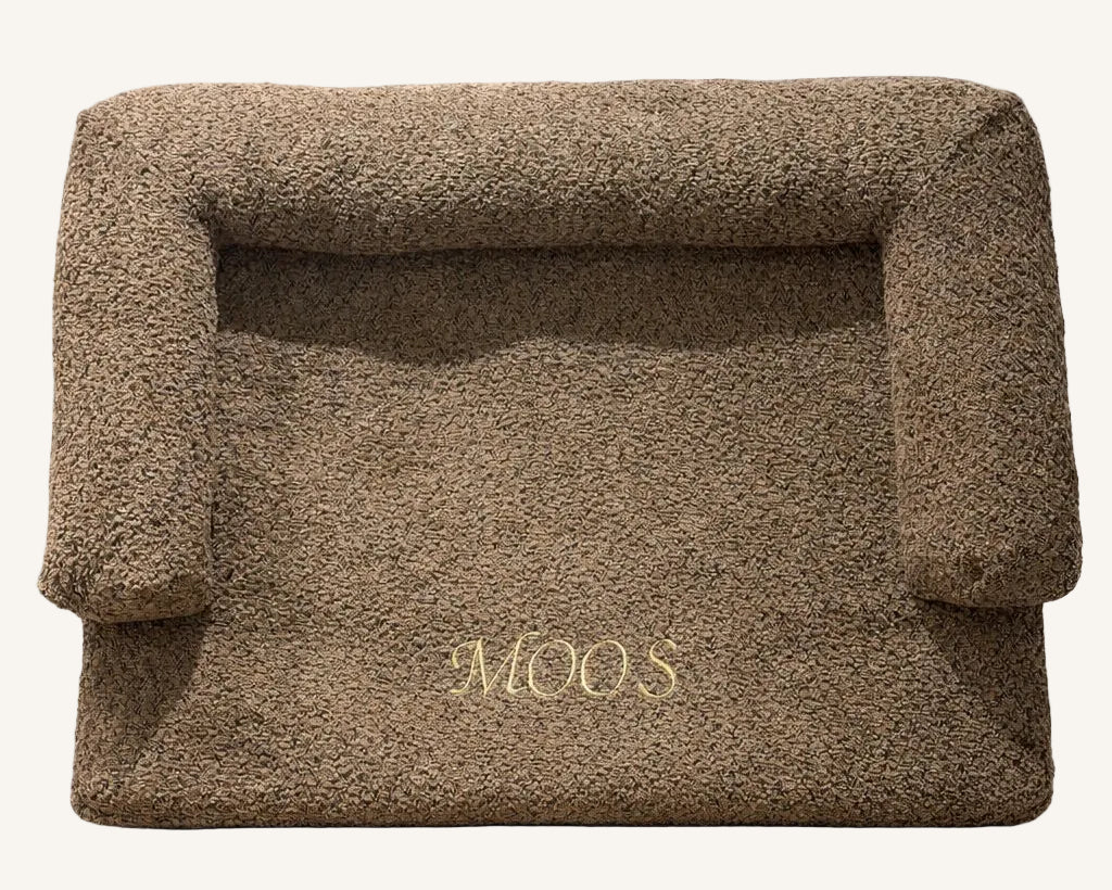 Bouclé Hondenmand Bruin - Met Naam